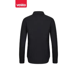 Camisa manga larga mujer Velilla 405011 Negro, vista trasera