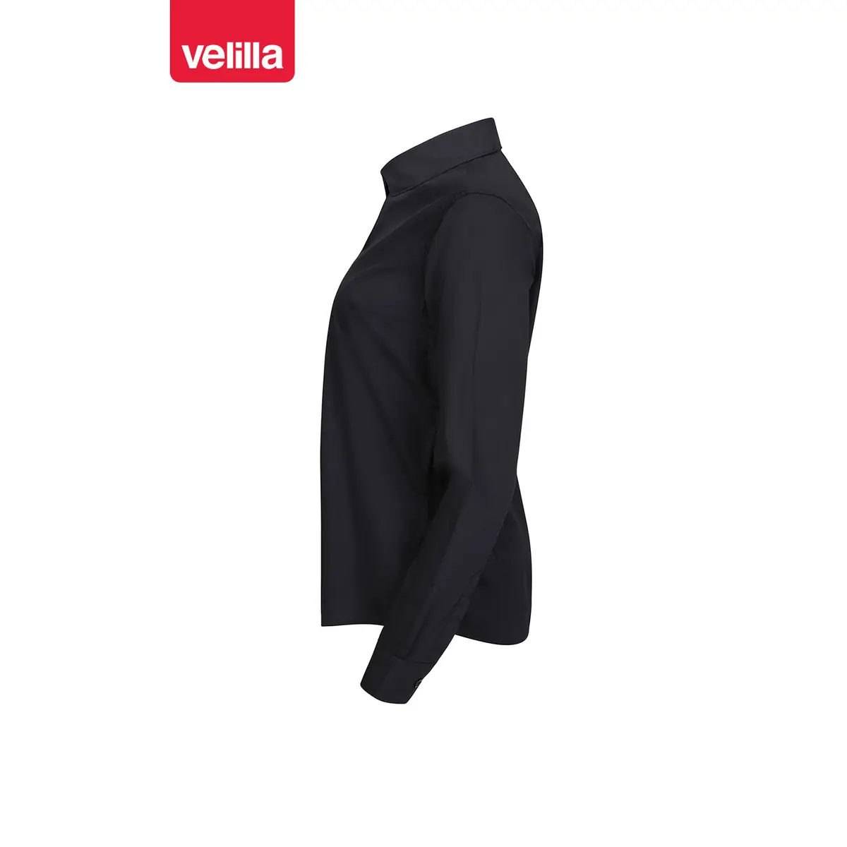 Camisa manga larga mujer Velilla 405011 9 Camisa manga larga mujer Velilla 405011 Negro, vista lateral