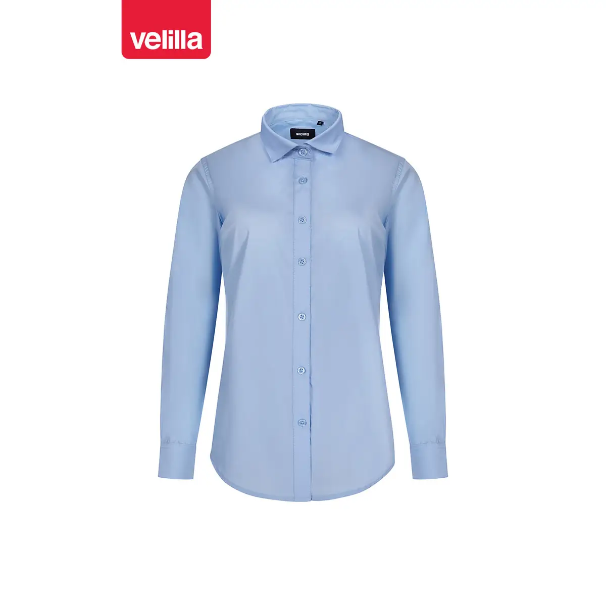 Camisa manga larga mujer Velilla 405011 14 Camisa manga larga mujer Velilla 405011 Celeste, vista frontal