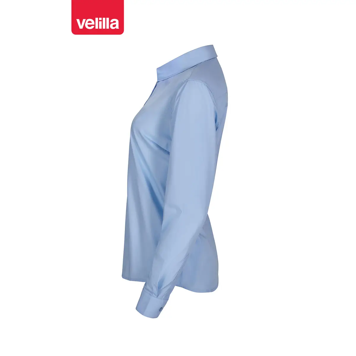 Camisa manga larga mujer Velilla 405011 15 Camisa manga larga mujer Velilla 405011 Celeste, vista lateral