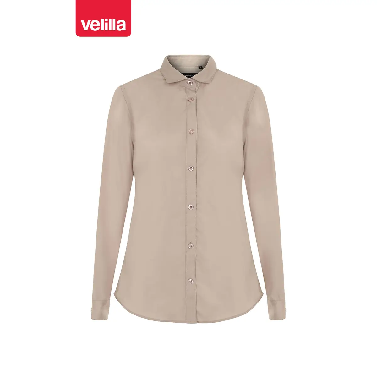 Camisa manga larga mujer Velilla 405011 17 Camisa manga larga mujer Velilla 405011 Beige claro, vista frontal