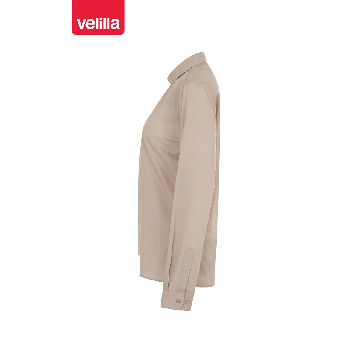 Camisa manga larga mujer Velilla 405011 18 Camisa manga larga mujer Velilla 405011 Beige claro, vista lateral