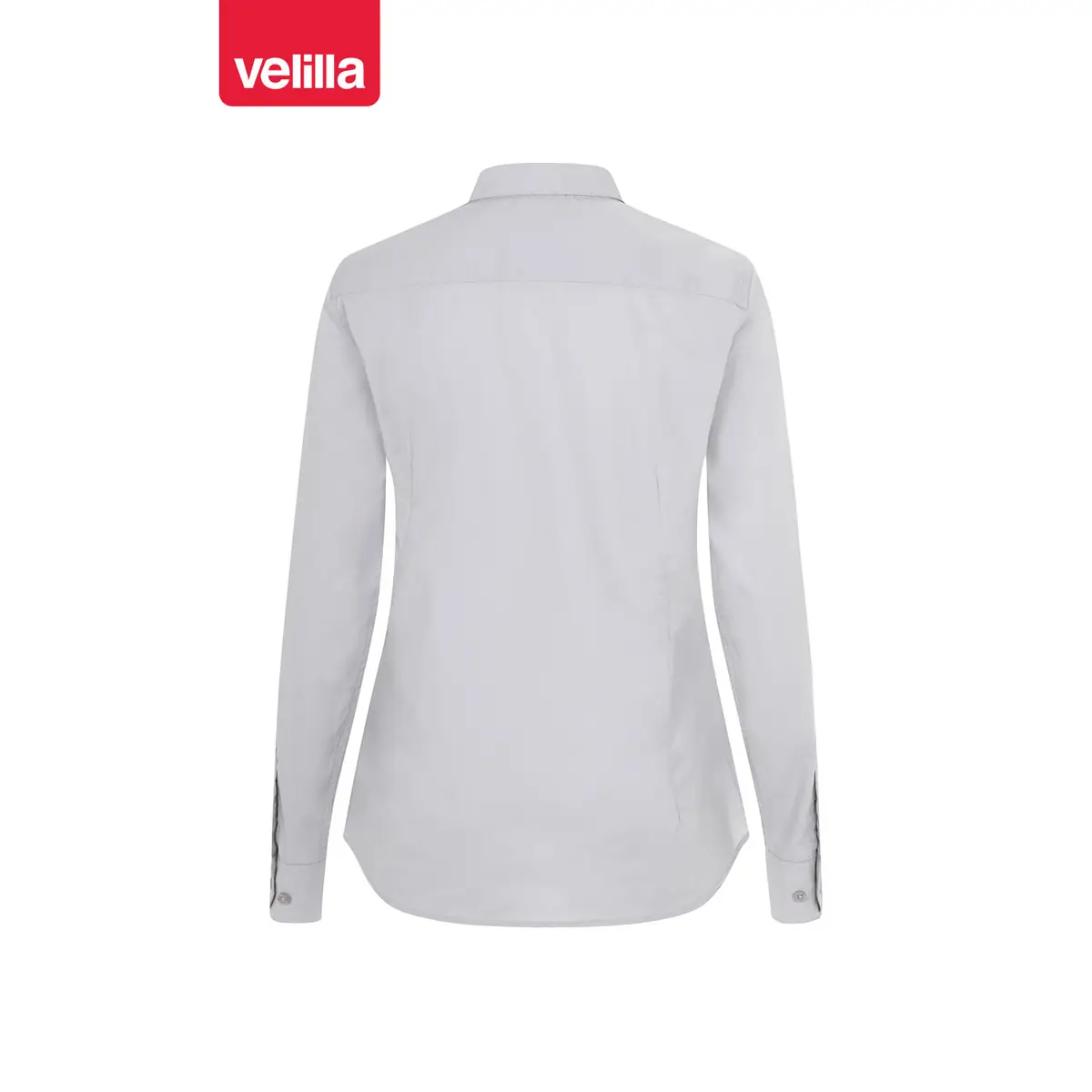 Camisa manga larga mujer Velilla 405011 7 Camisa manga larga mujer Velilla 405011 Gris hielo, vista trasera
