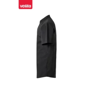 Camisa cuello tirilla hombre Velilla 405012S Negro, vista lateral
