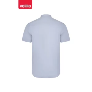Camisa cuello tirilla hombre Velilla 405012S Celeste, vista trasera