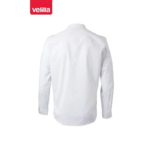 Camisa cuello tirilla hombre Velilla 405013S Blanco, vista trasera