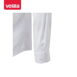 Camisa cuello tirilla hombre Velilla 405013S Blanco, detalle de puño