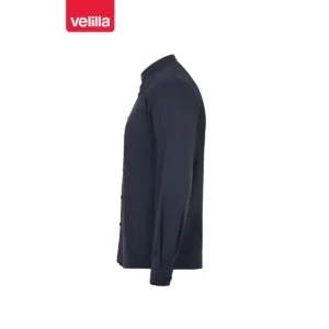 Camisa cuello tirilla hombre Velilla 405013S Azul navy, vista lateral