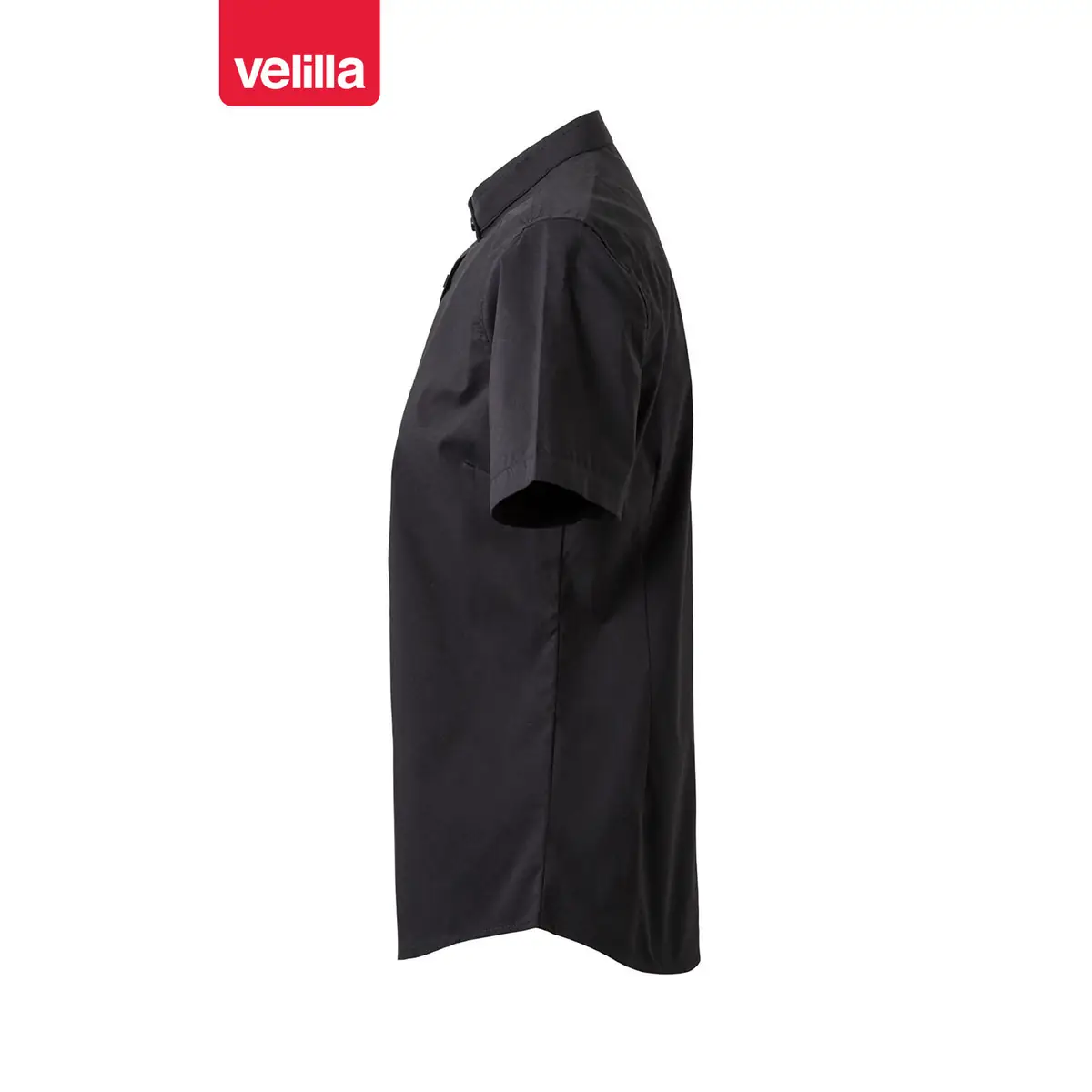 Camisa cuello tirilla mujer Velilla 405014S 8 Camisa cuello tirilla mujer Velilla 405014S Negro, vista lateral