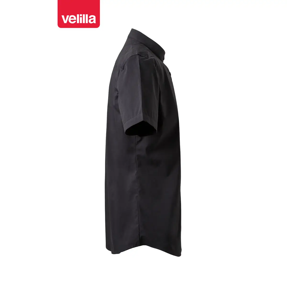 Camisa cuello tirilla mujer Velilla 405014S 9 Camisa cuello tirilla mujer Velilla 405014S Negro, vista lateral opuesto