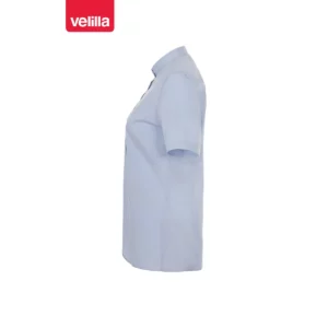 Camisa cuello tirilla mujer Velilla 405014S Celeste, vista lateral
