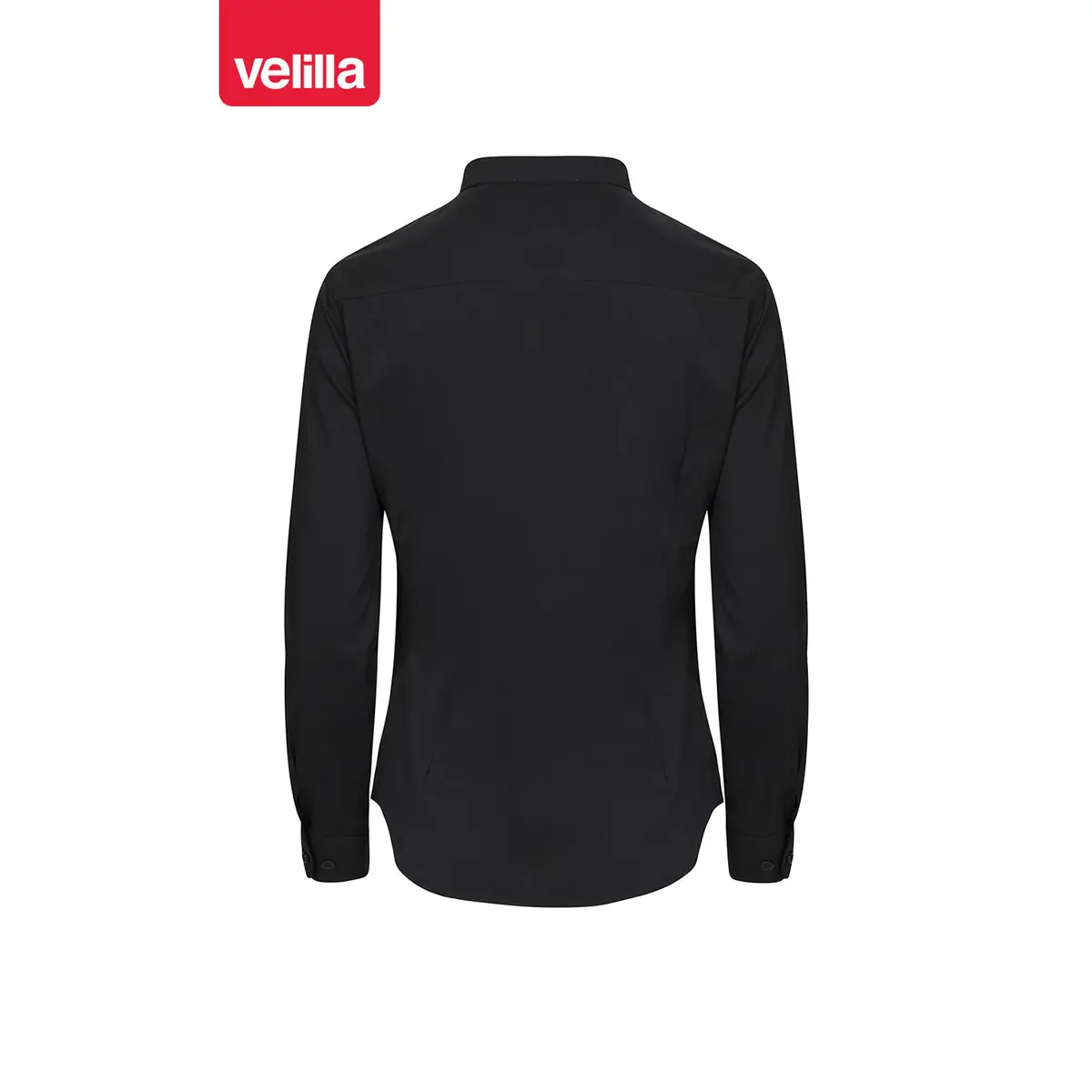 Camisa cuello tirilla mujer Velilla 405015S 10 Camisa cuello tirilla mujer Velilla 405015S Negro, vista trasera