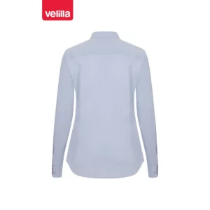 Camisa cuello tirilla mujer Velilla 405015S Celeste, vista trasera