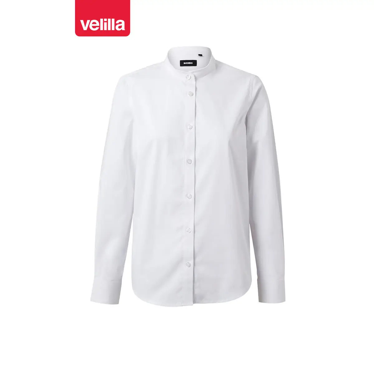 Camisa cuello tirilla mujer Velilla 405015S 1 Camisa cuello tirilla mujer Velilla 405015S Blanco, vista frontal