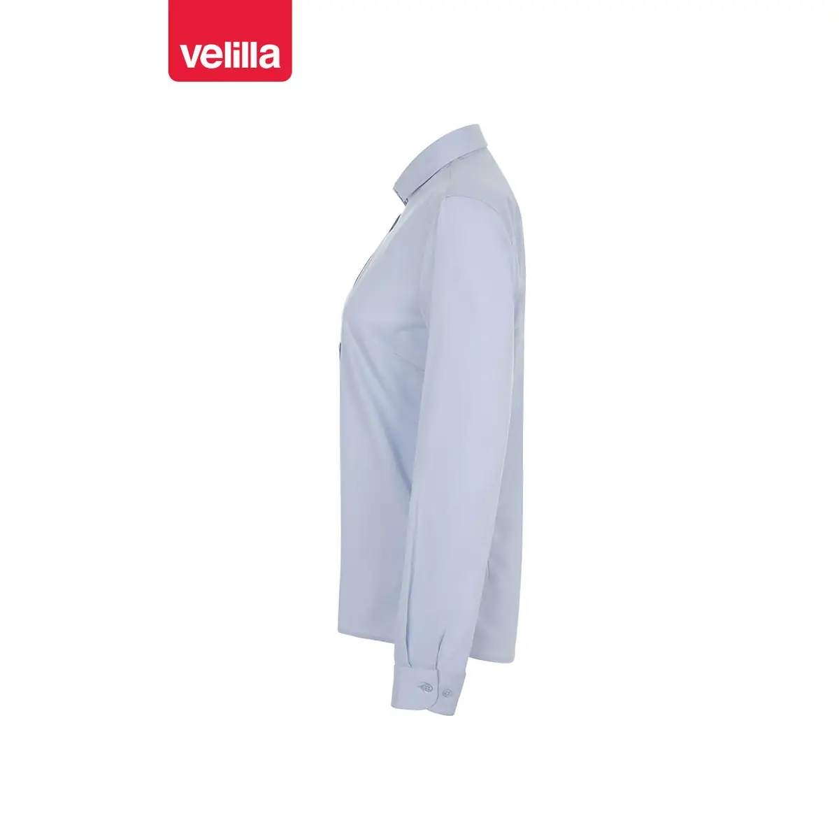 Camisa stretch manga larga mujer Velilla 405019S 24 Camisa stretch manga larga mujer Velilla 405019S Celeste, vista lateral