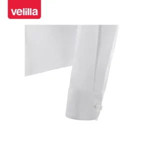 Camisa stretch manga larga mujer Velilla 405019S Blanco, detalle de puño