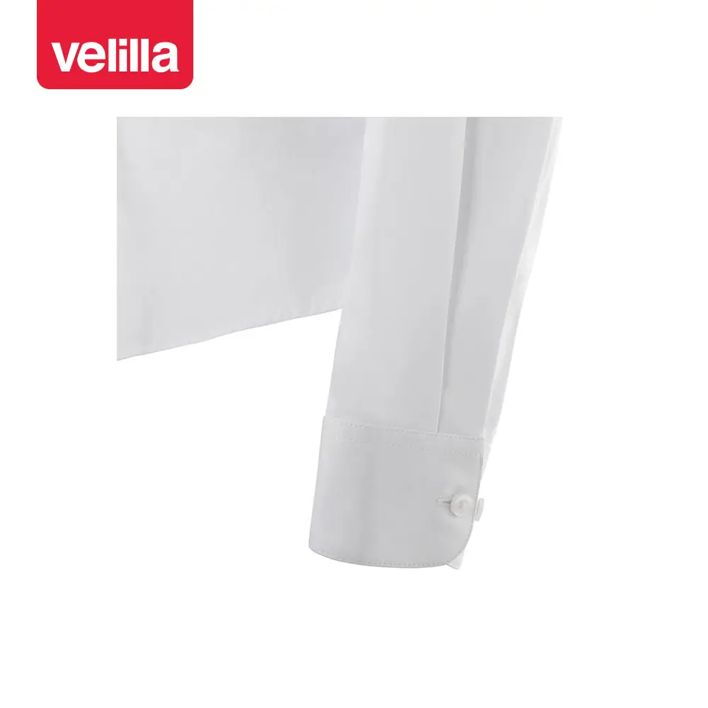 Camisa stretch manga larga mujer Velilla 405019S 5 Camisa stretch manga larga mujer Velilla 405019S Blanco, detalle de puño