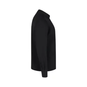 Camisa antiarrugas hombre Velilla 405020S Negro, vista lateral opuesta