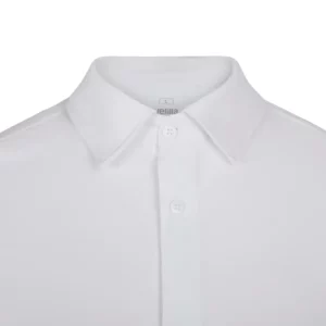 Camisa antiarrugas hombre Velilla 405020S Blanco, detalle de cuello francés