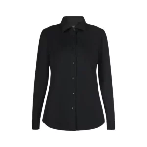Camisa antiarrugas mujer Velilla 405020SW Negro, vista frontal