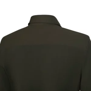 Camisa antiarrugas mujer Velilla 405020SW Verde mineral, detalle de canesú de espalda