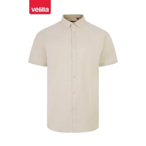 Camisa oxford stretch hombre Velilla 405024S Beige claro, vista frontal