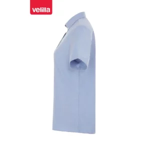 Camisa oxford stretch mujer Velilla 405025S Celeste, vista lateral