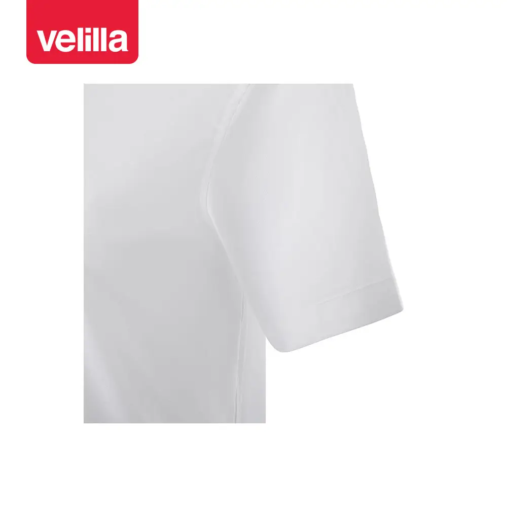 Camisa oxford stretch mujer Velilla 405025S 17 Camisa oxford stretch mujer Velilla 405025S Blanco, detalle de manga corta
