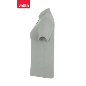 Camisa oxford stretch mujer Velilla 405025S Verde oliva claro, vista lateral