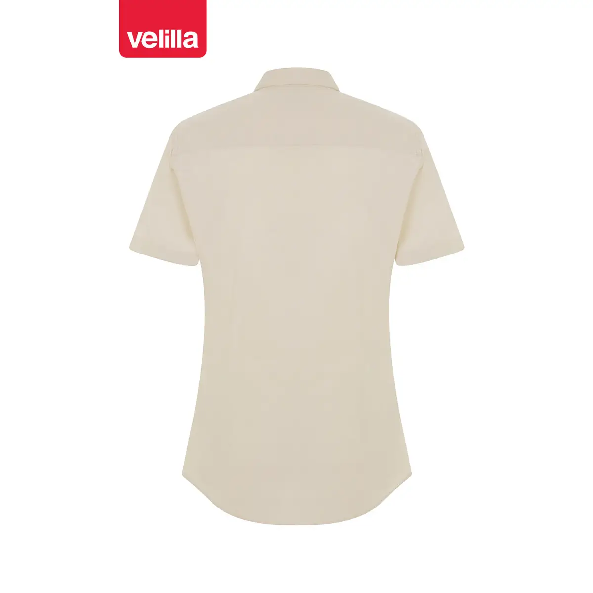 Camisa oxford stretch mujer Velilla 405025S 15 Camisa oxford stretch mujer Velilla 405025S Beige claro, vista trasera
