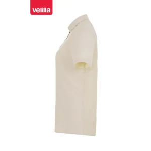 Camisa oxford stretch mujer Velilla 405025S Beige claro, vista lateral