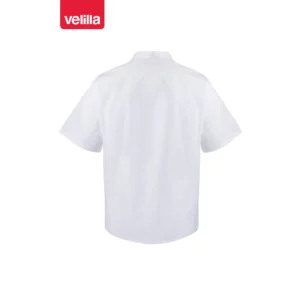 Chaqueta de cocina manga corta Velilla 405201 Blanco, vista trasera