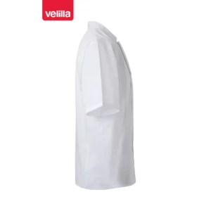 Chaqueta de cocina manga corta Velilla 405201 Blanco, vista lateral