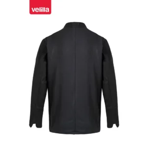Chaqueta de cocina transpirable Velilla 405204 negro, vista trasera