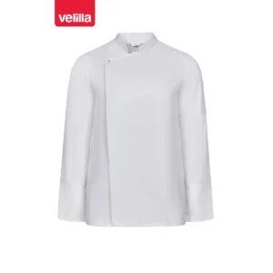 Chaqueta de cocina transpirable Velilla 405204 blanco, vista frontal