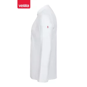 Chaqueta de cocina transpirable Velilla 405204 blanco, vista lateral