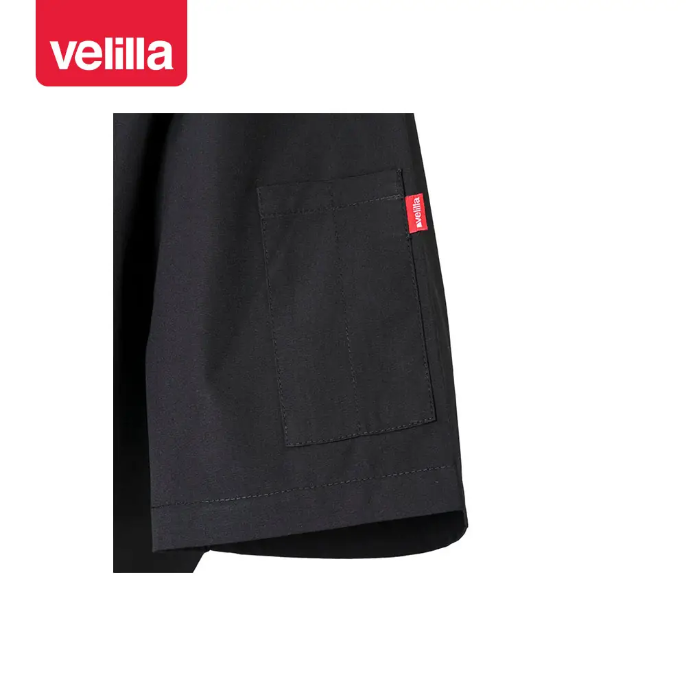 Chaqueta de cocina manga corta Velilla 405205 9 Chaqueta de cocina manga corta Velilla 405205 negro, detalle de bolsillo de manga