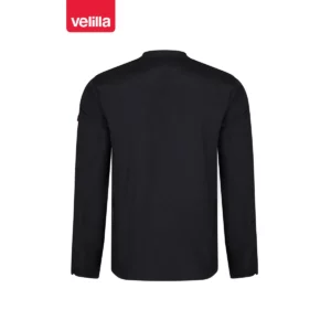 Chaqueta de cocina manga larga Velilla 405206 negro, vista trasera