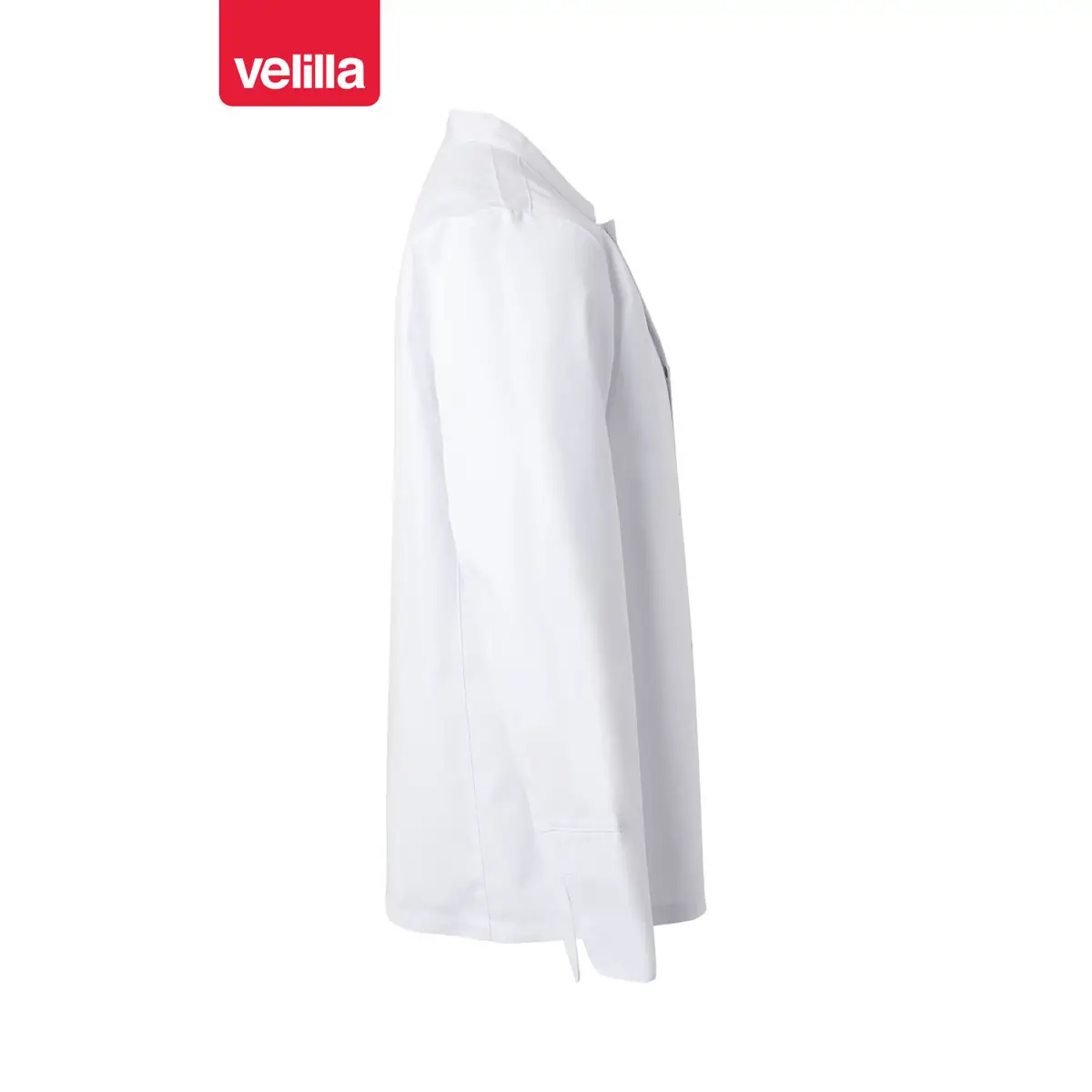 Chaqueta de cocina manga larga Velilla 405206 3 Chaqueta de cocina manga larga Velilla 405206 blanco, vista lateral