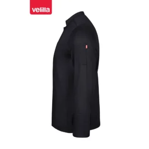Chaqueta de cocina Velilla 405208 negro, vista lateral