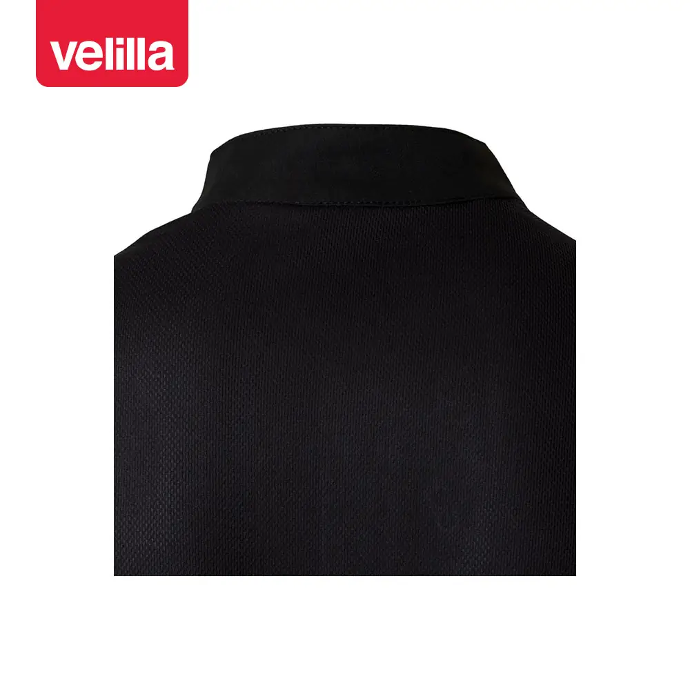 Chaqueta de cocina manga corta Velilla 405209 9 Chaqueta de cocina manga corta Velilla 405209 Negro, detalle de cuello