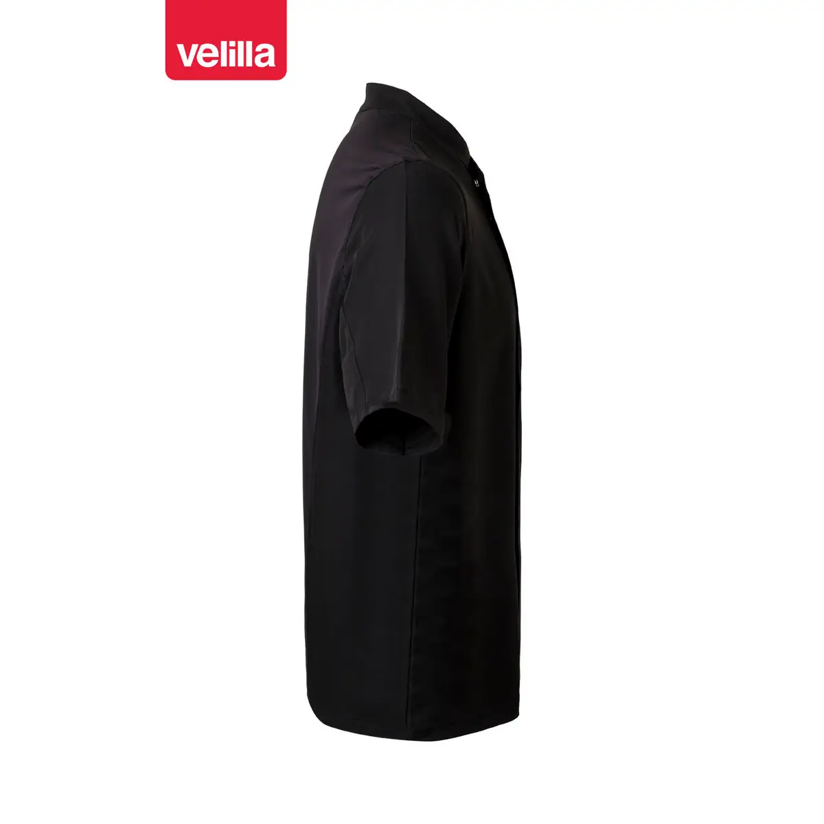 Chaqueta de cocina manga corta Velilla 405209 26 Chaqueta de cocina manga corta Velilla 405209 Negro, vista lateral opuesto