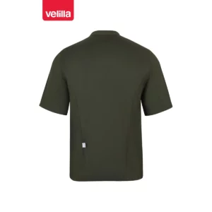 Chaqueta de cocina manga corta Velilla 405209 Verde oliva, vista trasera