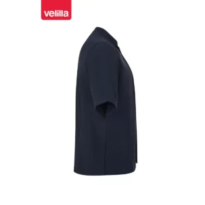 Chaqueta de cocina manga corta Velilla 405209 Azul navy, vista lateral opuesto