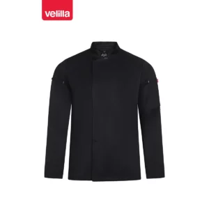 Chaqueta de cocina Velilla SHIFT 405211 Negro, vista frontal