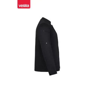 Chaqueta de cocina Velilla SHIFT 405211 Negro, vista lateral opuesto