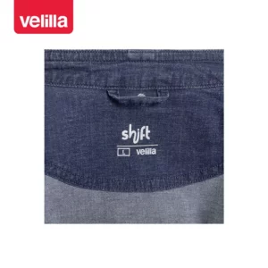 Chaqueta de cocina dénim Velilla 405212S Dénim azul, detalle de colgador interior