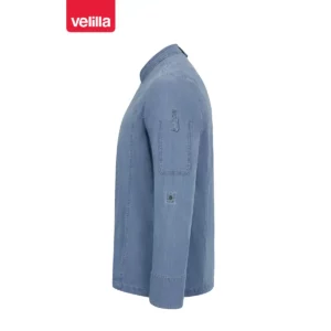Chaqueta de cocina dénim Velilla 405212S Dénim azul claro, vista lateral