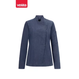 Chaqueta de cocina dénim mujer Velilla 405212SW Dénim azul, vista frontal