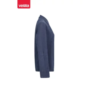 Chaqueta de cocina dénim mujer Velilla 405212SW Dénim azul, vista lateral opuesto